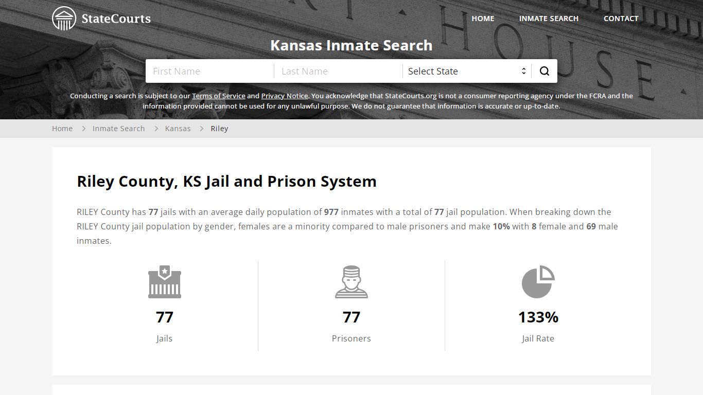 Riley County, KS Inmate Search - StateCourts